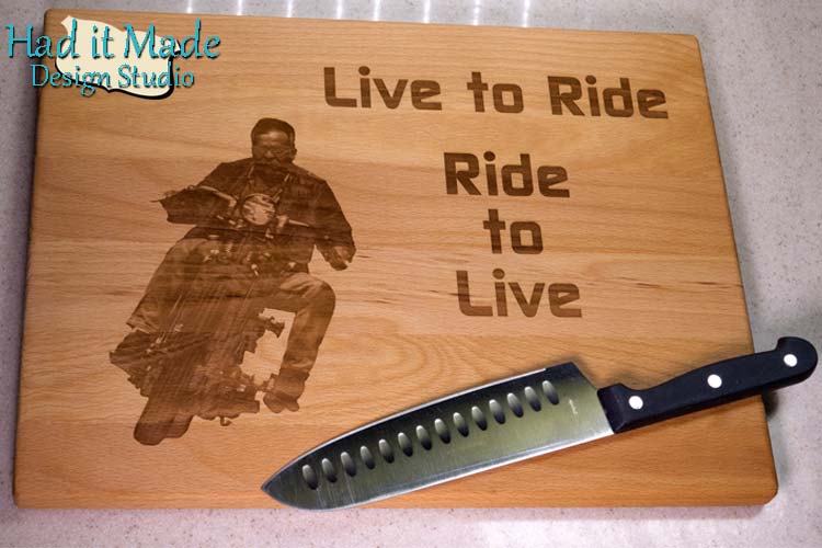 Live to Ride Cutting Board MC1