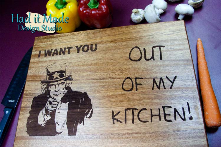 Uncle Sam I Want You Cutting Board - IWANTYOU