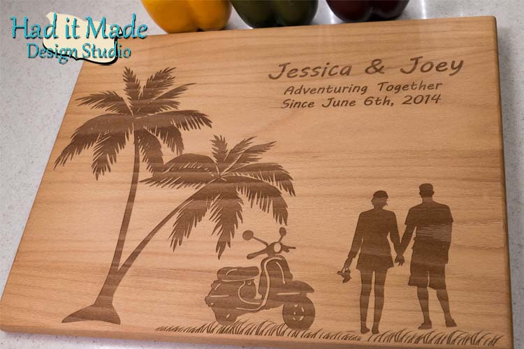 Vacation Scene Cutting Board V1