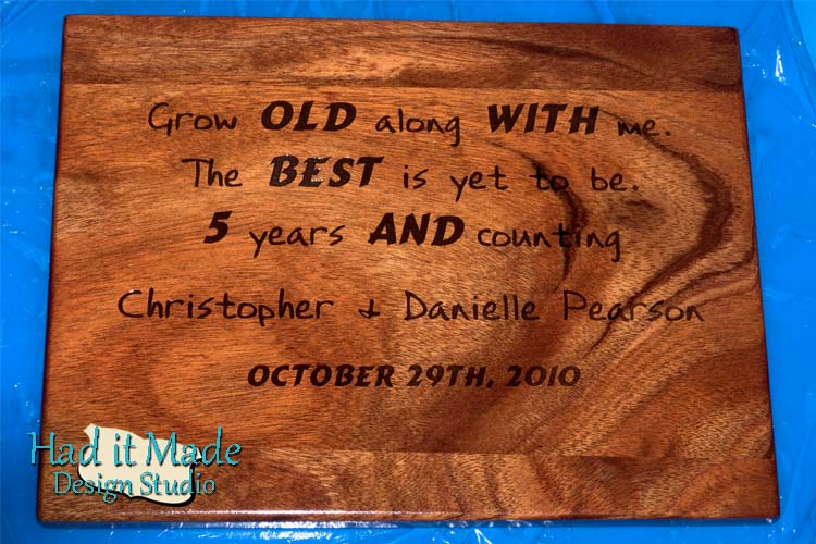 Grow Old With Me Cutting Board G1