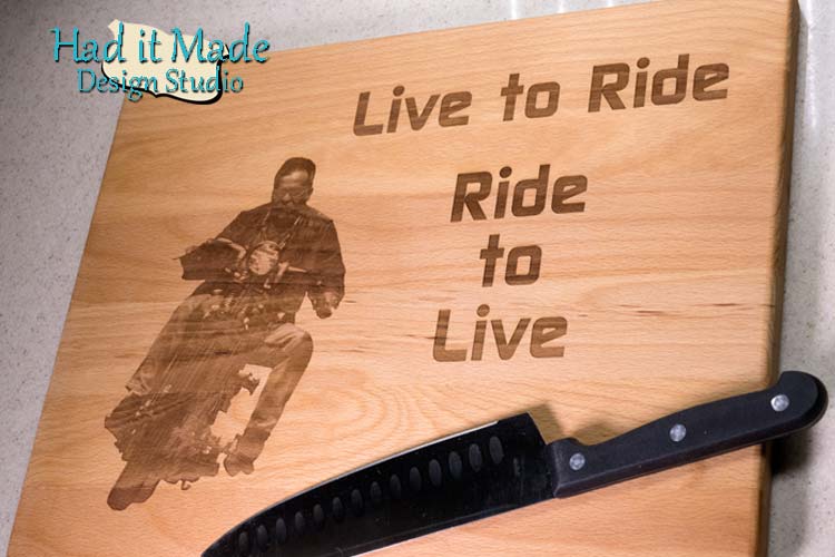 Live to Ride Cutting Board MC1