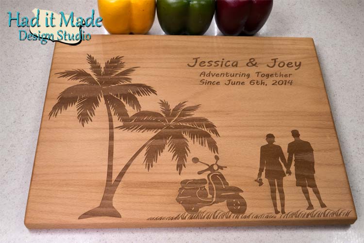 Vacation Scene Cutting Board V1